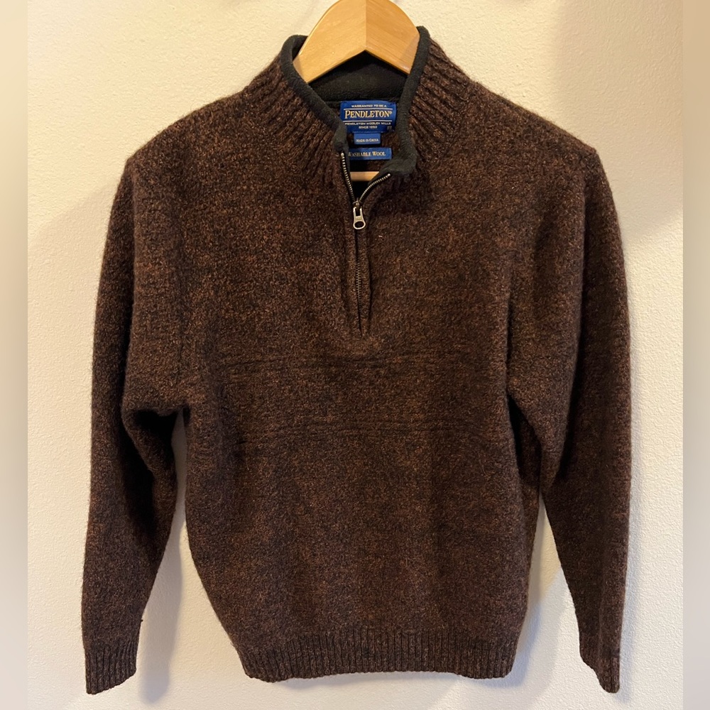 Men’s Pendleton wool quarter zip